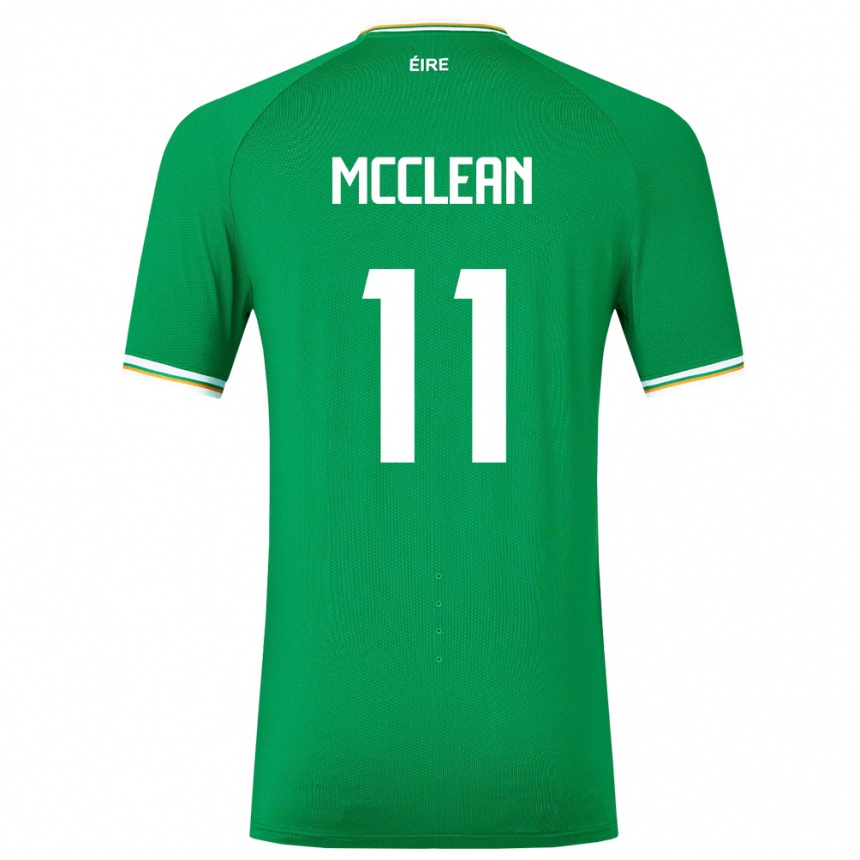 Vaikiškas Airijos Sala James Mcclean #11 Žalias Namų Marškinėliai 24-26 T-Shirt