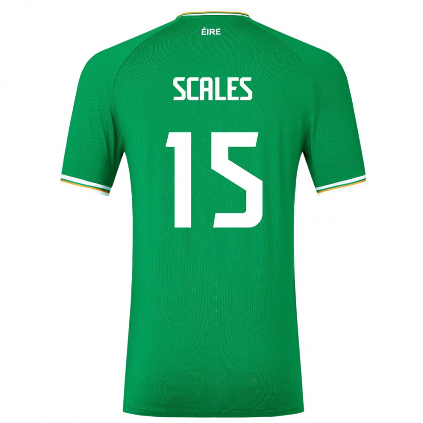 Vaikiškas Airijos Sala Liam Scales #15 Žalias Namų Marškinėliai 24-26 T-Shirt