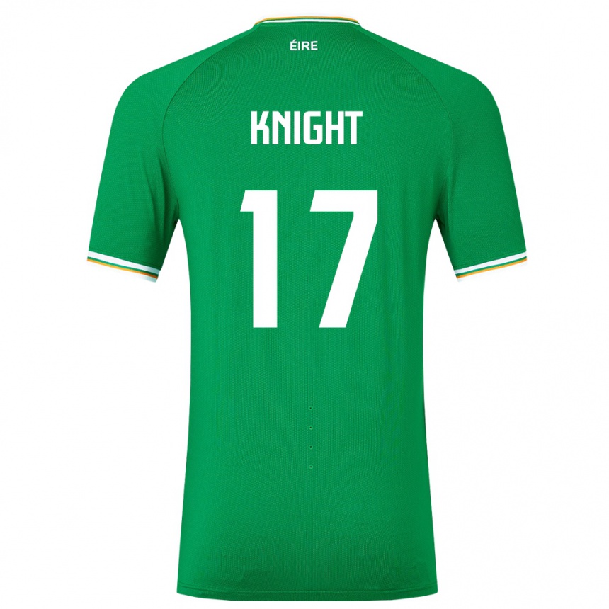 Vaikiškas Airijos Sala Jason Knight #17 Žalias Namų Marškinėliai 24-26 T-Shirt