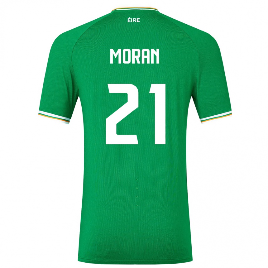 Vaikiškas Airijos Sala Andy Moran #21 Žalias Namų Marškinėliai 24-26 T-Shirt