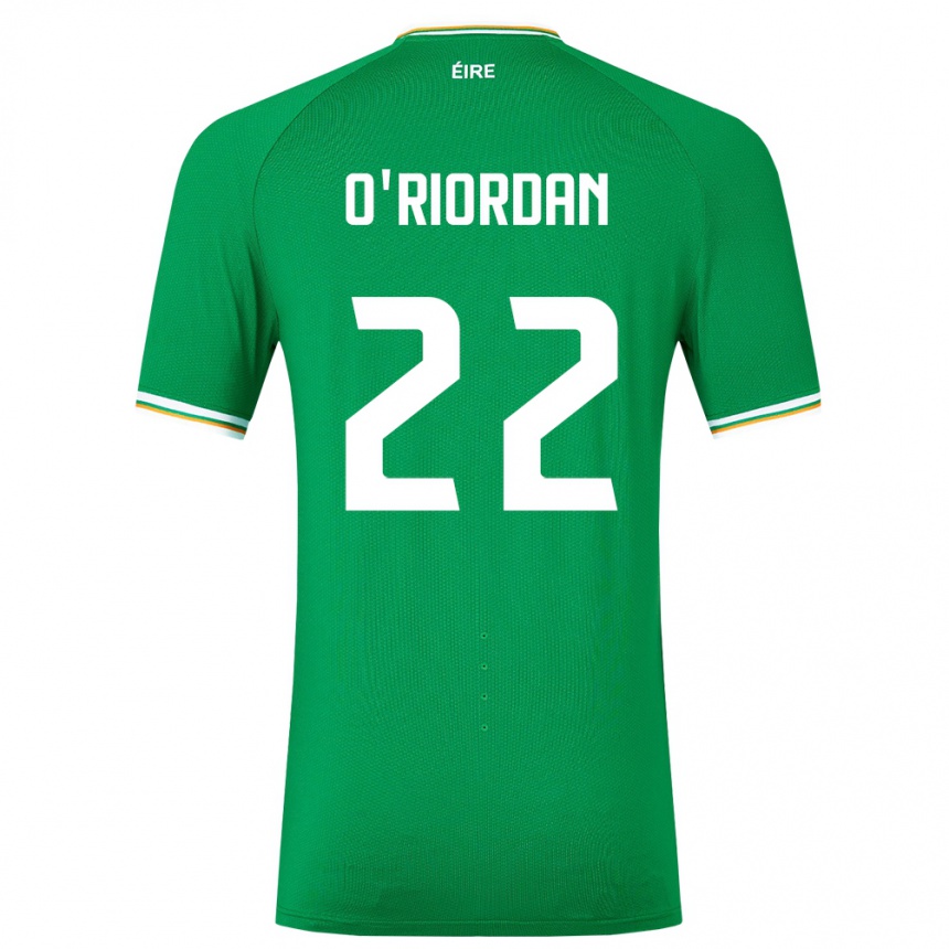 Vaikiškas Airijos Sala Connor O'riordan #22 Žalias Namų Marškinėliai 24-26 T-Shirt