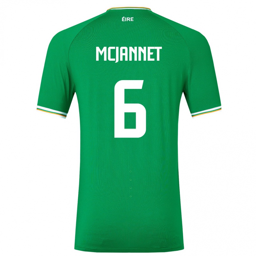 Vaikiškas Airijos Sala Ed Mcjannet #6 Žalias Namų Marškinėliai 24-26 T-Shirt