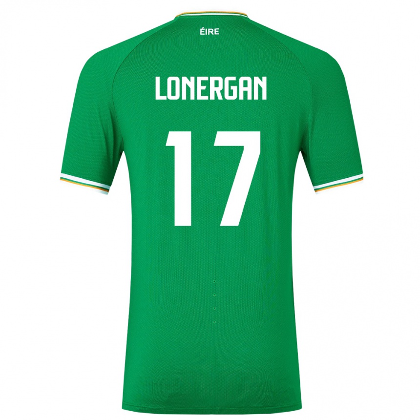 Vaikiškas Airijos Sala Tom Lonergan #17 Žalias Namų Marškinėliai 24-26 T-Shirt