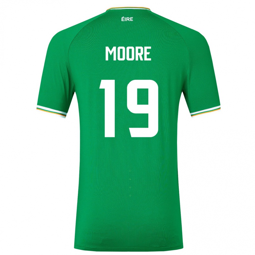 Vaikiškas Airijos Sala Sean Moore #19 Žalias Namų Marškinėliai 24-26 T-Shirt