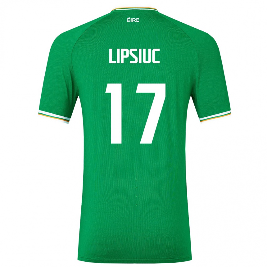 Vaikiškas Airijos Sala Darius Lipsiuc #17 Žalias Namų Marškinėliai 24-26 T-Shirt