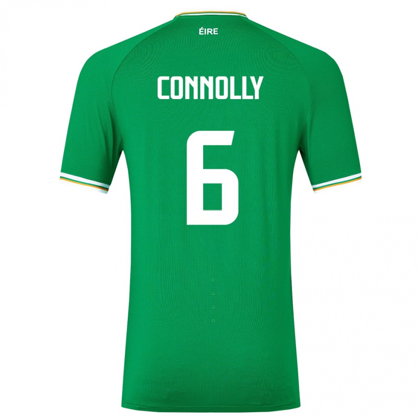 Vaikiškas Airijos Sala Megan Connolly #6 Žalias Namų Marškinėliai 24-26 T-Shirt