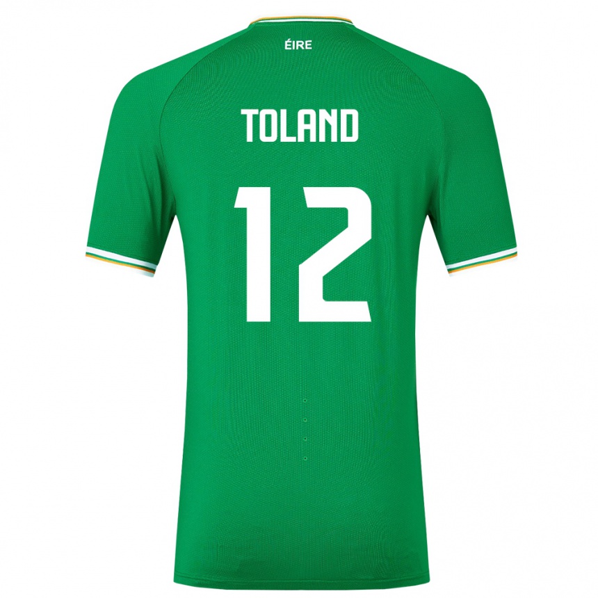 Vaikiškas Airijos Sala Tyler Toland #12 Žalias Namų Marškinėliai 24-26 T-Shirt