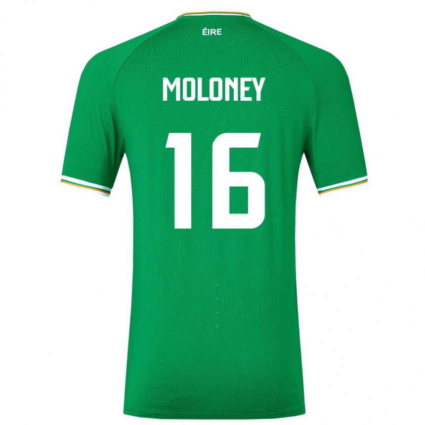 Vaikiškas Airijos Sala Grace Moloney #16 Žalias Namų Marškinėliai 24-26 T-Shirt