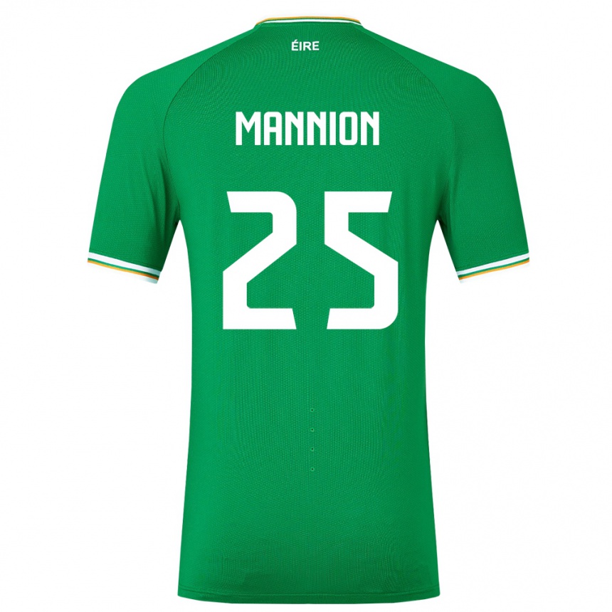 Vaikiškas Airijos Sala Aoife Mannion #25 Žalias Namų Marškinėliai 24-26 T-Shirt