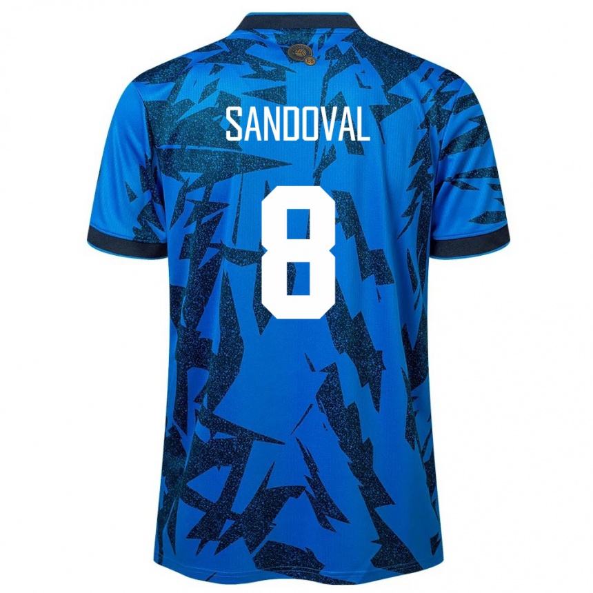 Vaikiškas Salvadoras Emerson Sandoval #8 Mėlyna Namų Marškinėliai 24-26 T-Shirt