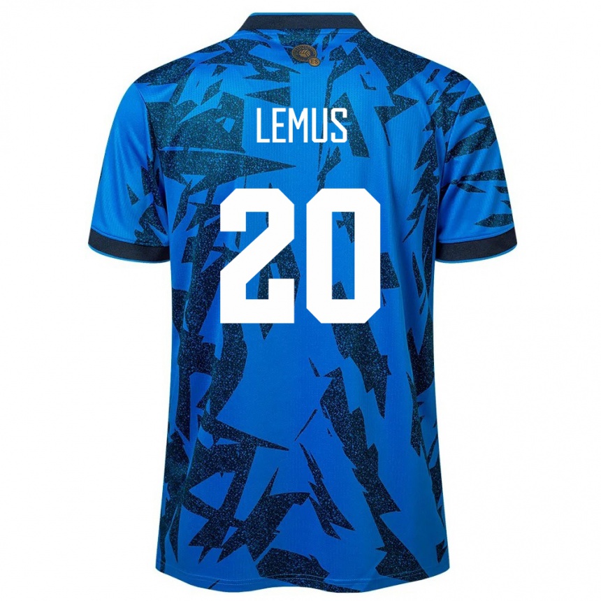 Vaikiškas Salvadoras Diego Lemus #20 Mėlyna Namų Marškinėliai 24-26 T-Shirt