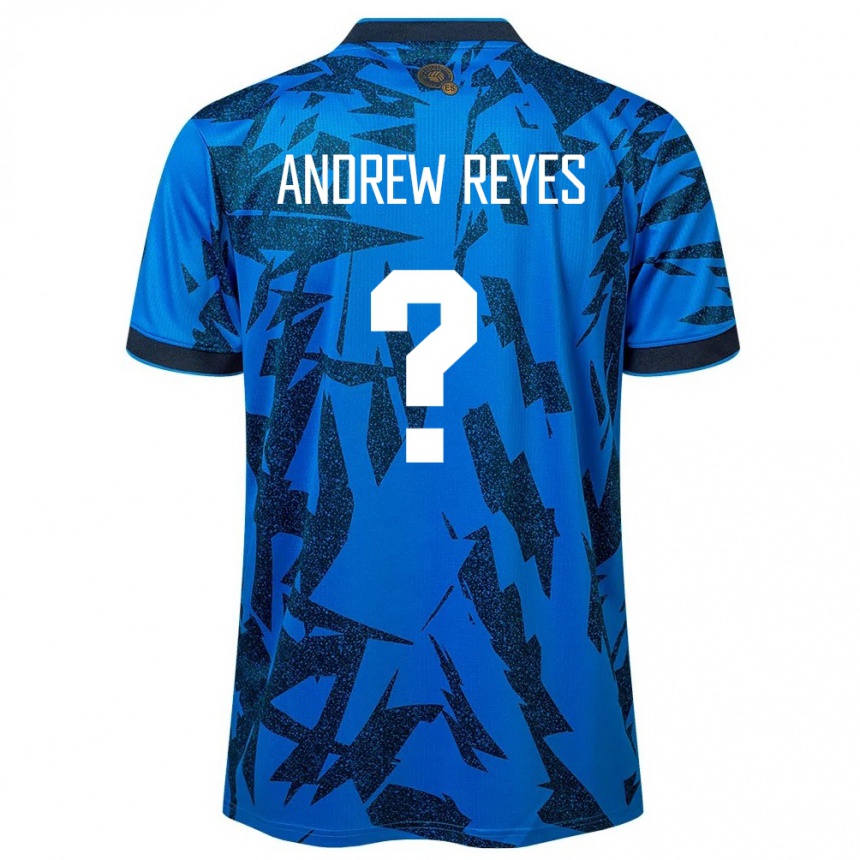 Vaikiškas Salvadoras Andrew Reyes #0 Mėlyna Namų Marškinėliai 24-26 T-Shirt