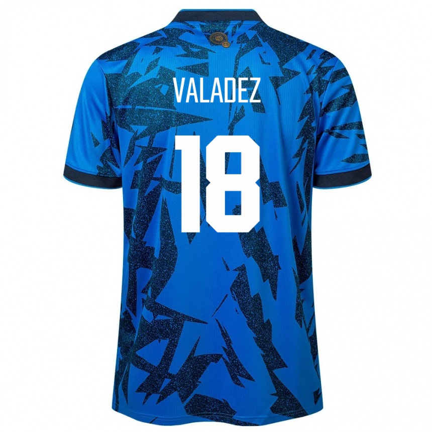 Vaikiškas Salvadoras Samantha Valadez #18 Mėlyna Namų Marškinėliai 24-26 T-Shirt