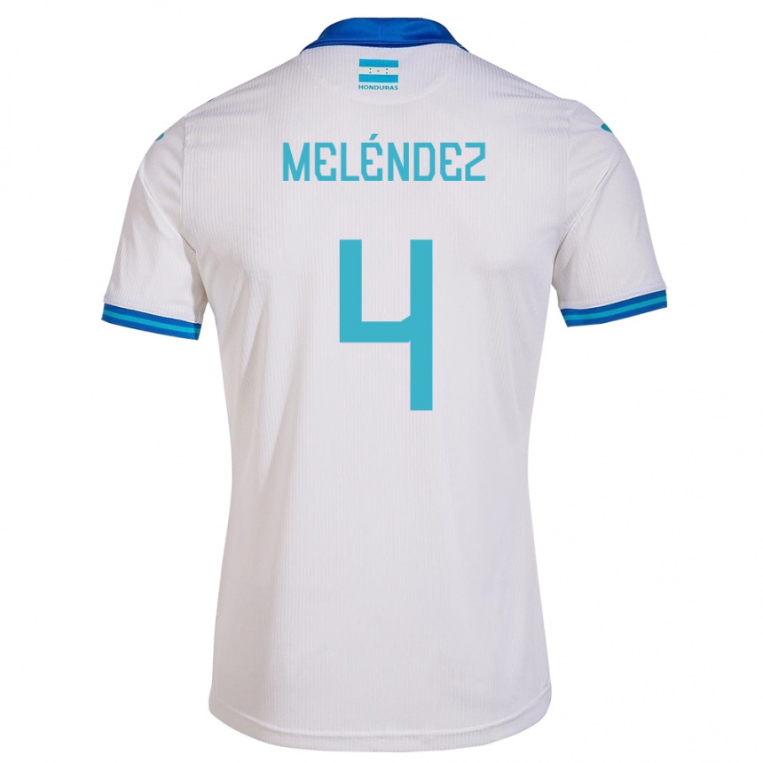 Vaikiškas Hondūras Carlos Meléndez #4 Baltas Namų Marškinėliai 24-26 T-Shirt