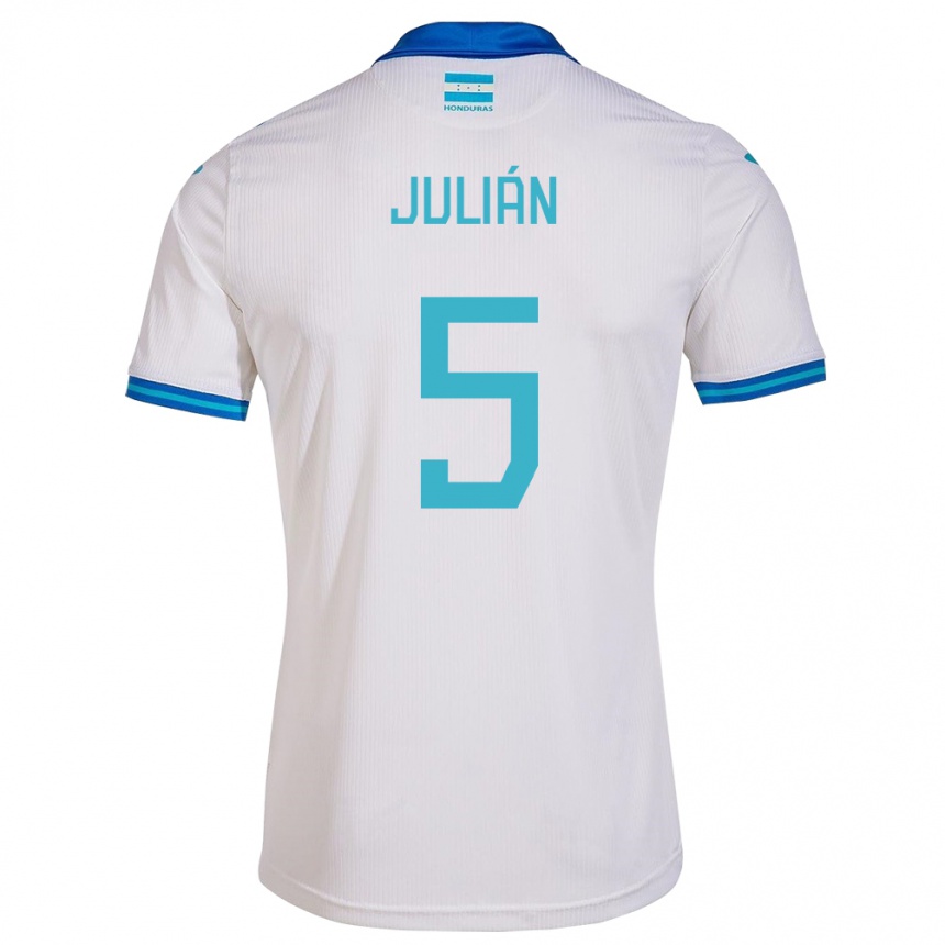 Vaikiškas Hondūras Julián Martínez #5 Baltas Namų Marškinėliai 24-26 T-Shirt