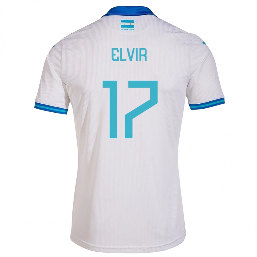 Vaikiškas Hondūras Samuel Elvir #17 Baltas Namų Marškinėliai 24-26 T-Shirt