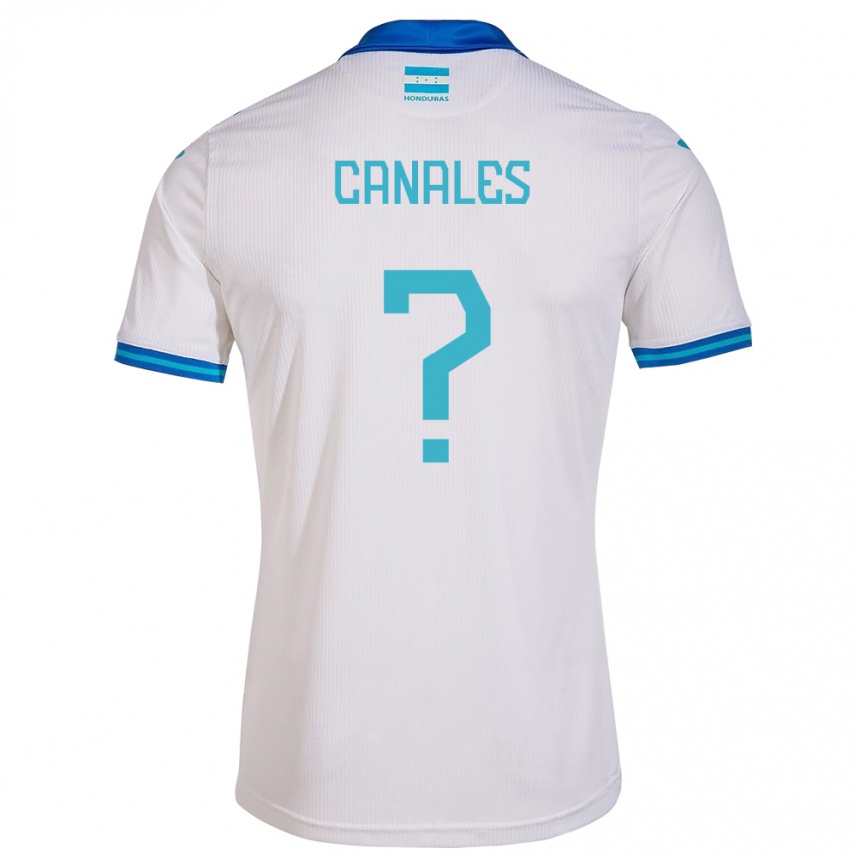 Vaikiškas Hondūras Cristian Canales #0 Baltas Namų Marškinėliai 24-26 T-Shirt