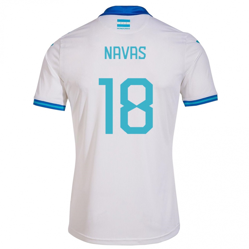 Vaikiškas Hondūras Johan Navas #18 Baltas Namų Marškinėliai 24-26 T-Shirt