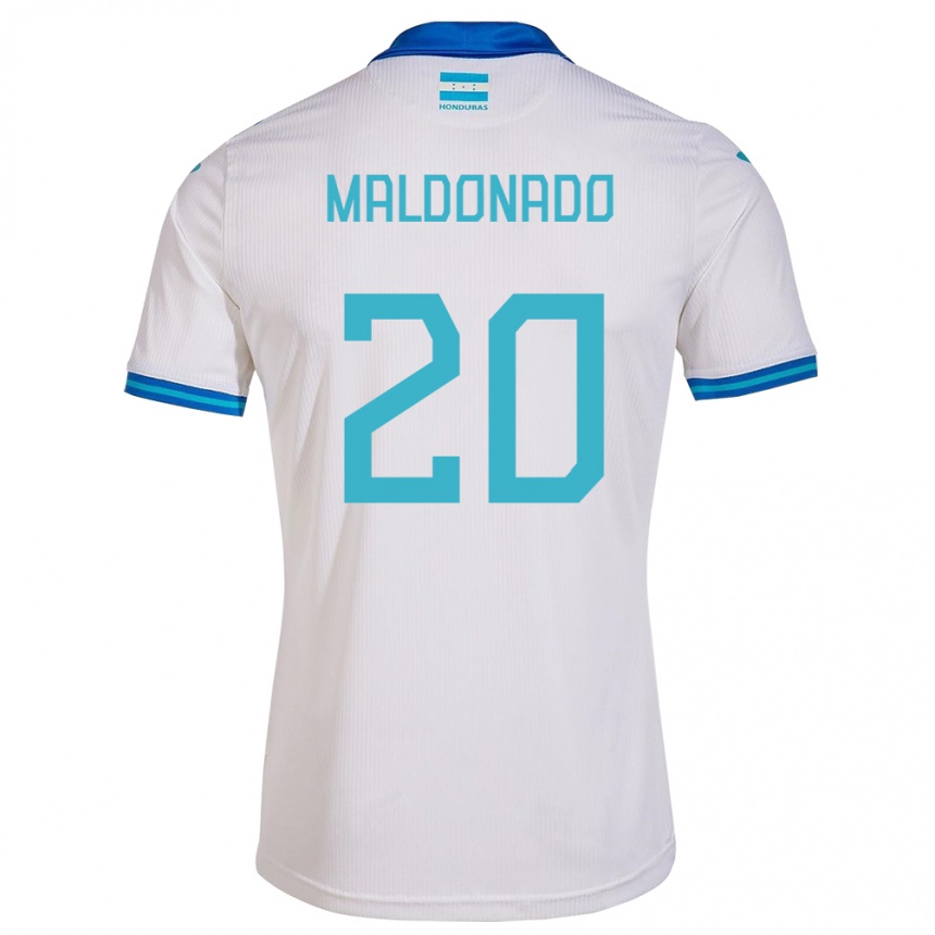 Vaikiškas Hondūras Alessandro Maldonado #20 Baltas Namų Marškinėliai 24-26 T-Shirt