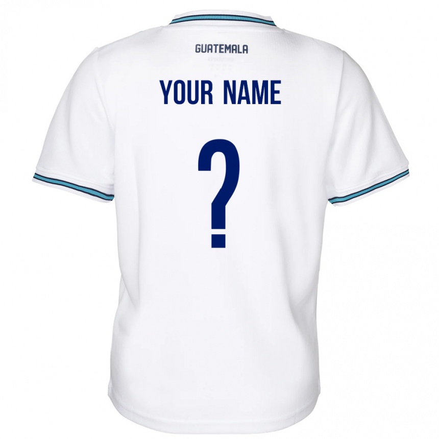 Vaikiškas Gvatemala Jūsų Vardas #0 Baltas Namų Marškinėliai 24-26 T-Shirt