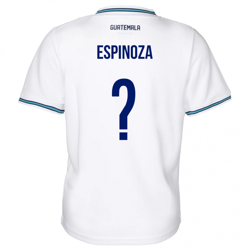 Vaikiškas Gvatemala José Espinoza #0 Baltas Namų Marškinėliai 24-26 T-Shirt