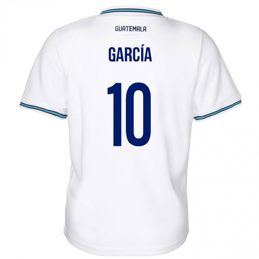 Vaikiškas Gvatemala Gabriel García #10 Baltas Namų Marškinėliai 24-26 T-Shirt