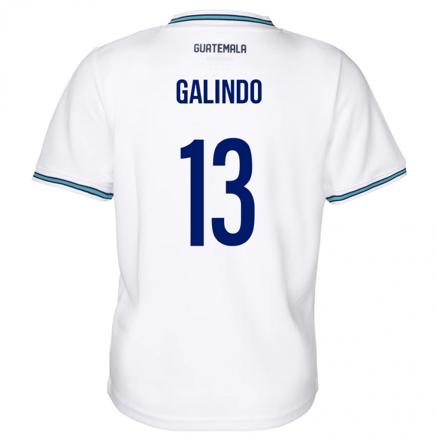 Vaikiškas Gvatemala Alejandro Galindo #13 Baltas Namų Marškinėliai 24-26 T-Shirt
