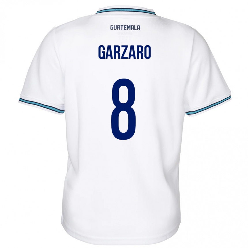 Vaikiškas Gvatemala Santiago Garzaro #8 Baltas Namų Marškinėliai 24-26 T-Shirt