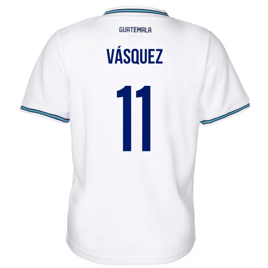 Vaikiškas Gvatemala Gabino Vásquez #11 Baltas Namų Marškinėliai 24-26 T-Shirt