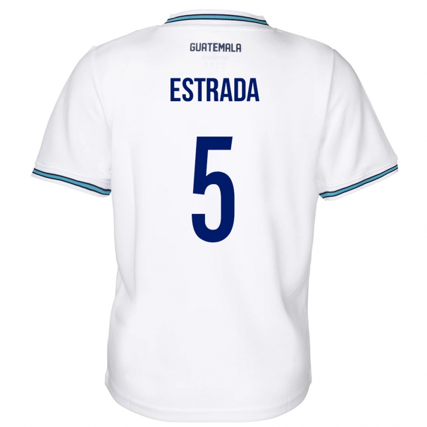 Vaikiškas Gvatemala Elizabeth Estrada #5 Baltas Namų Marškinėliai 24-26 T-Shirt