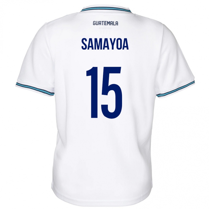 Vaikiškas Gvatemala Giselle Samayoa #15 Baltas Namų Marškinėliai 24-26 T-Shirt