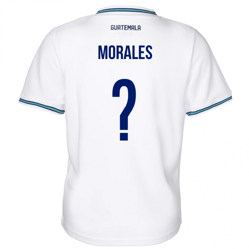 Vaikiškas Gvatemala Karla Morales #0 Baltas Namų Marškinėliai 24-26 T-Shirt