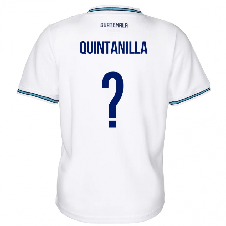 Vaikiškas Gvatemala Anayelli Quintanilla #0 Baltas Namų Marškinėliai 24-26 T-Shirt