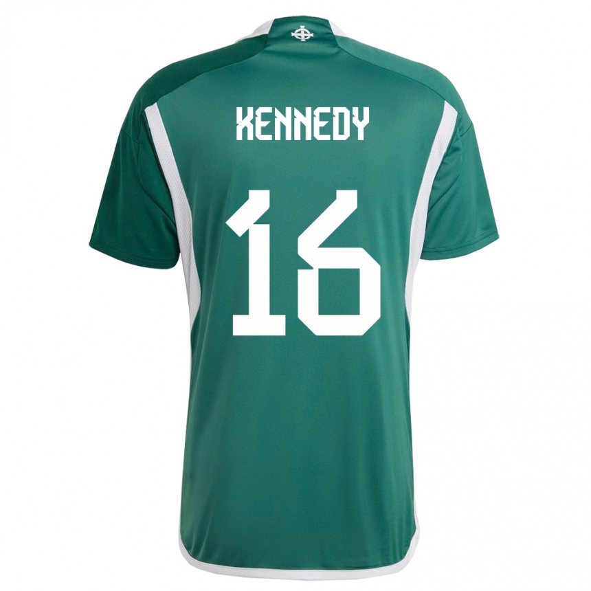 Vaikiškas Šiaurės Airija Matty Kennedy #16 Žalias Namų Marškinėliai 24-26 T-Shirt