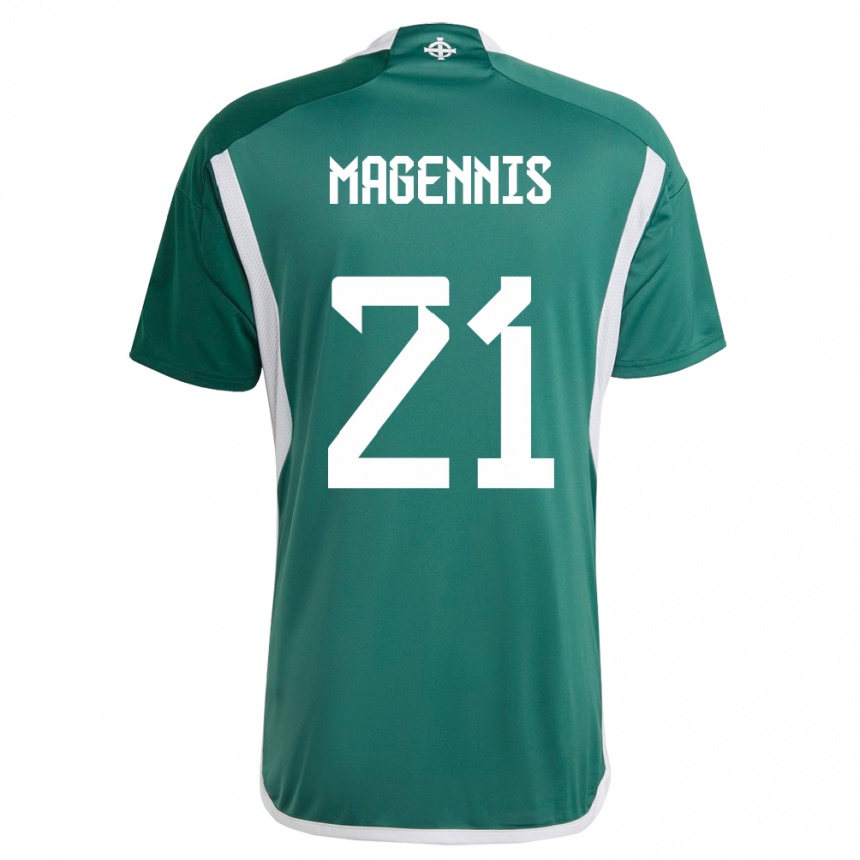 Vaikiškas Šiaurės Airija Josh Magennis #21 Žalias Namų Marškinėliai 24-26 T-Shirt