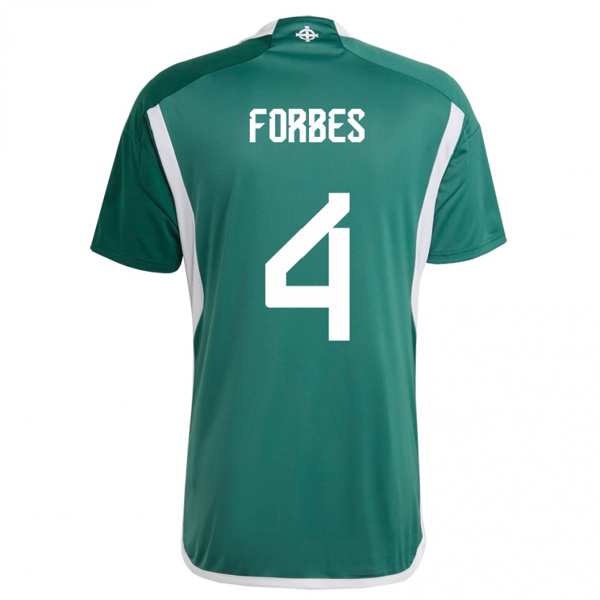 Vaikiškas Šiaurės Airija Michael Forbes #4 Žalias Namų Marškinėliai 24-26 T-Shirt