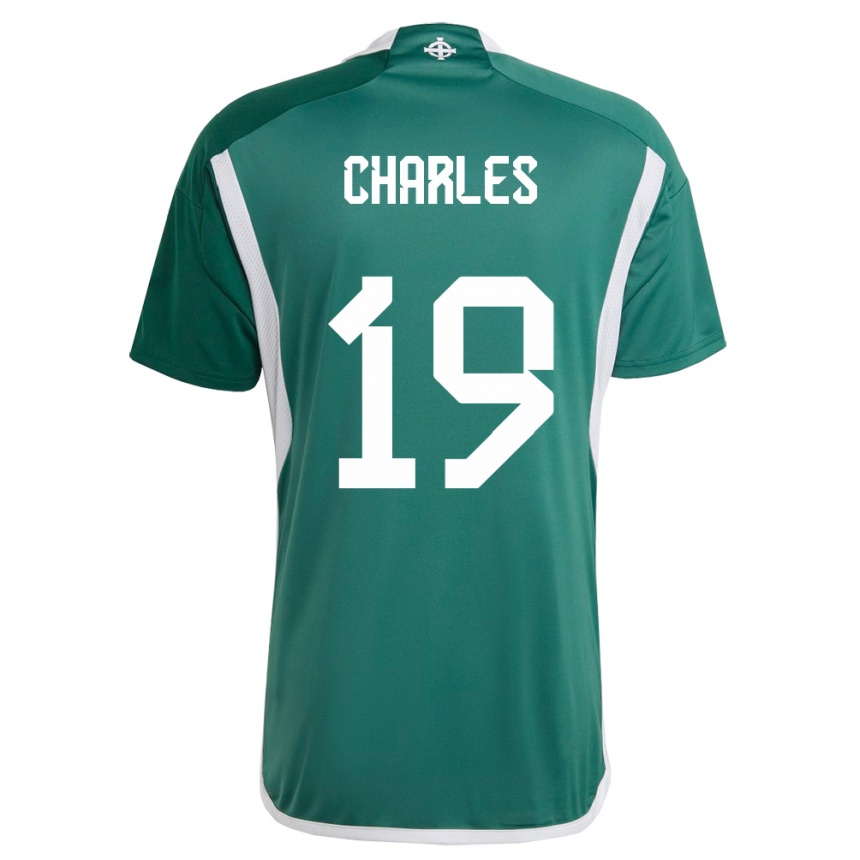 Vaikiškas Šiaurės Airija Shea Charles #19 Žalias Namų Marškinėliai 24-26 T-Shirt