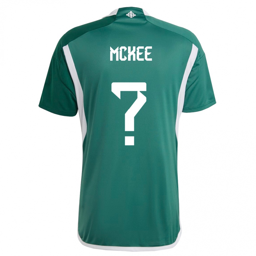 Vaikiškas Šiaurės Airija Chris Mckee #0 Žalias Namų Marškinėliai 24-26 T-Shirt