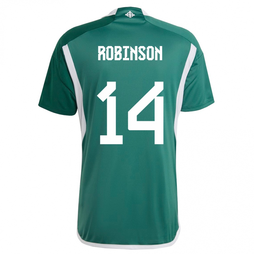 Vaikiškas Šiaurės Airija Darren Robinson #14 Žalias Namų Marškinėliai 24-26 T-Shirt