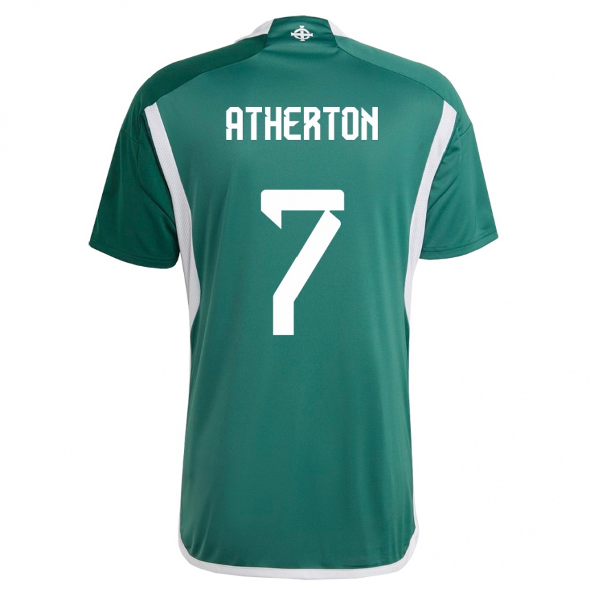 Vaikiškas Šiaurės Airija Chris Atherton #7 Žalias Namų Marškinėliai 24-26 T-Shirt