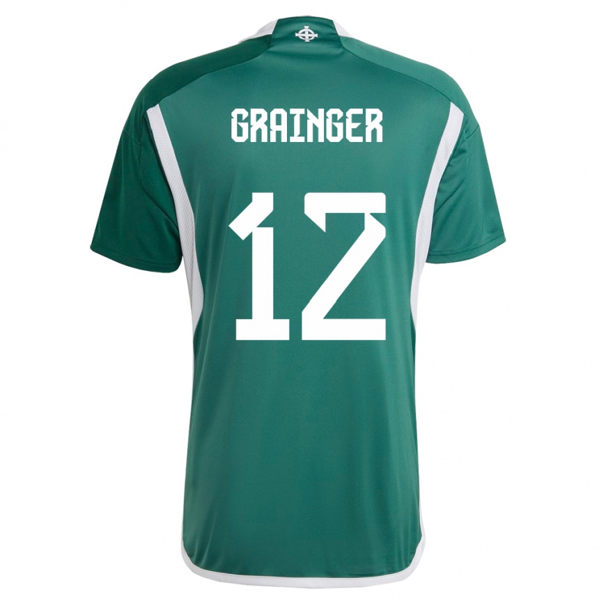 Vaikiškas Šiaurės Airija Owen Grainger #12 Žalias Namų Marškinėliai 24-26 T-Shirt