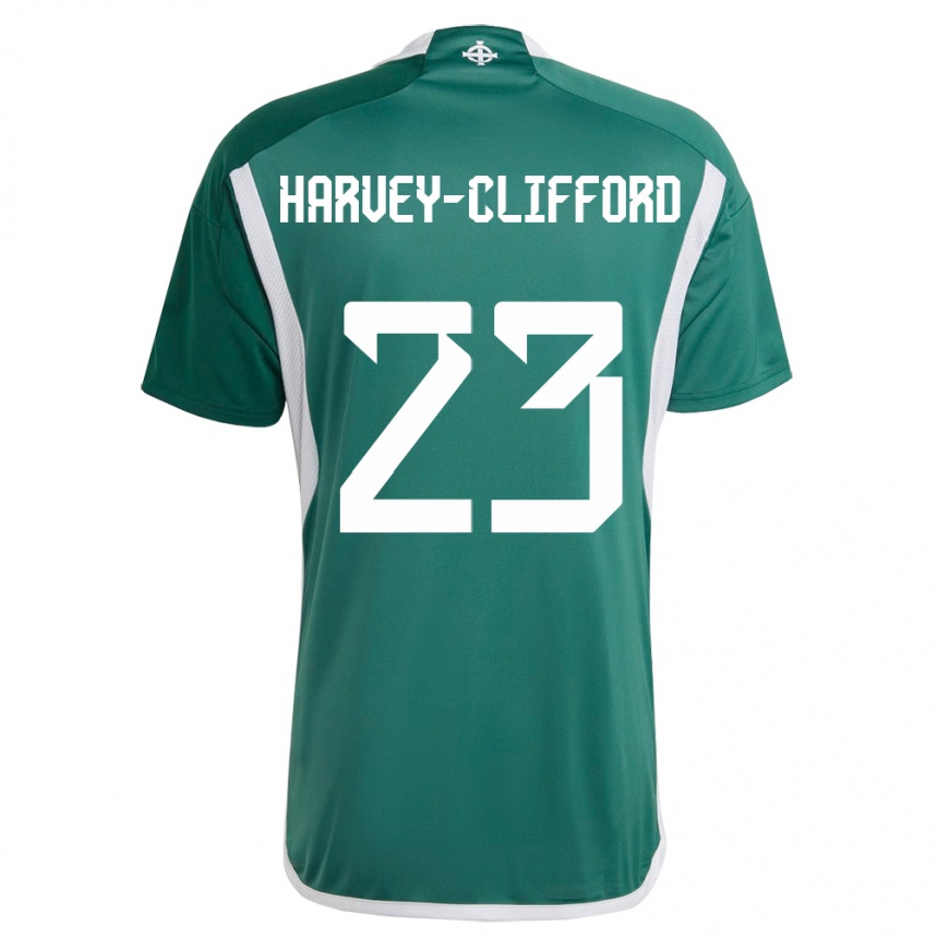 Vaikiškas Šiaurės Airija Maddy Harvey-Clifford #23 Žalias Namų Marškinėliai 24-26 T-Shirt