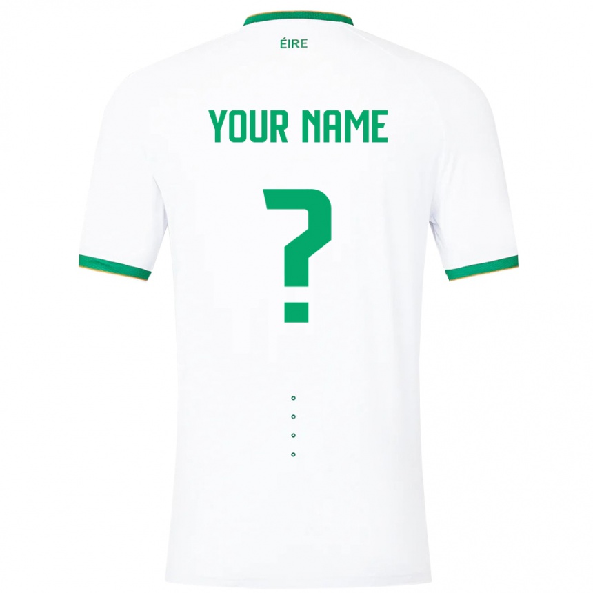 Vaikiškas Airijos Sala Jūsų Vardas #0 Baltas Išvykos Marškinėliai 24-26 T-Shirt