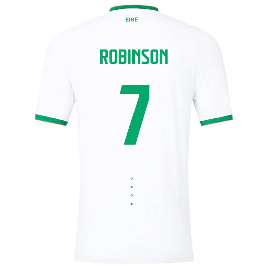 Vaikiškas Airijos Sala Callum Robinson #7 Baltas Išvykos Marškinėliai 24-26 T-Shirt