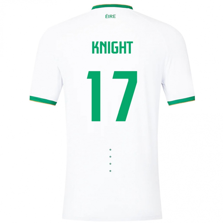 Vaikiškas Airijos Sala Jason Knight #17 Baltas Išvykos Marškinėliai 24-26 T-Shirt