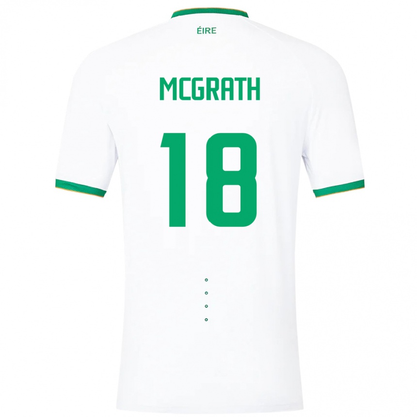 Vaikiškas Airijos Sala Jamie Mcgrath #18 Baltas Išvykos Marškinėliai 24-26 T-Shirt