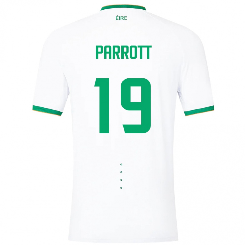 Vaikiškas Airijos Sala Troy Parrott #19 Baltas Išvykos Marškinėliai 24-26 T-Shirt