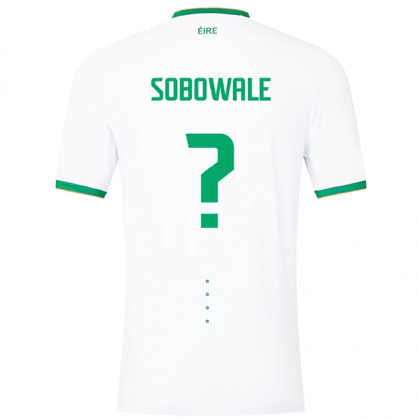 Vaikiškas Airijos Sala Timi Sobowale #0 Baltas Išvykos Marškinėliai 24-26 T-Shirt