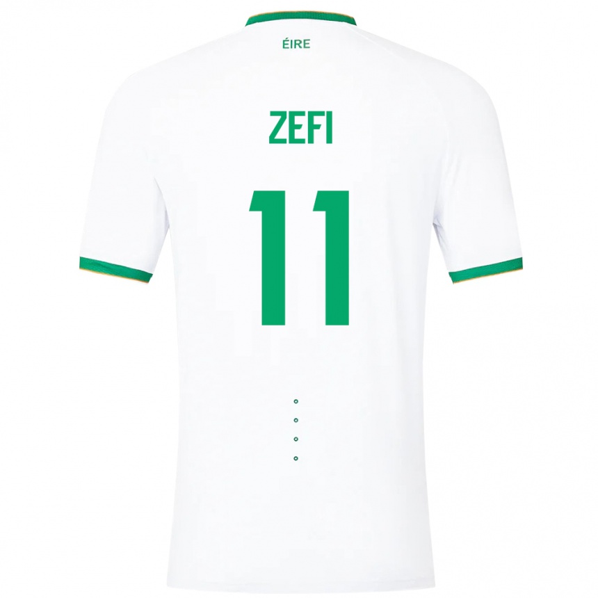 Vaikiškas Airijos Sala Kevin Zefi #11 Baltas Išvykos Marškinėliai 24-26 T-Shirt