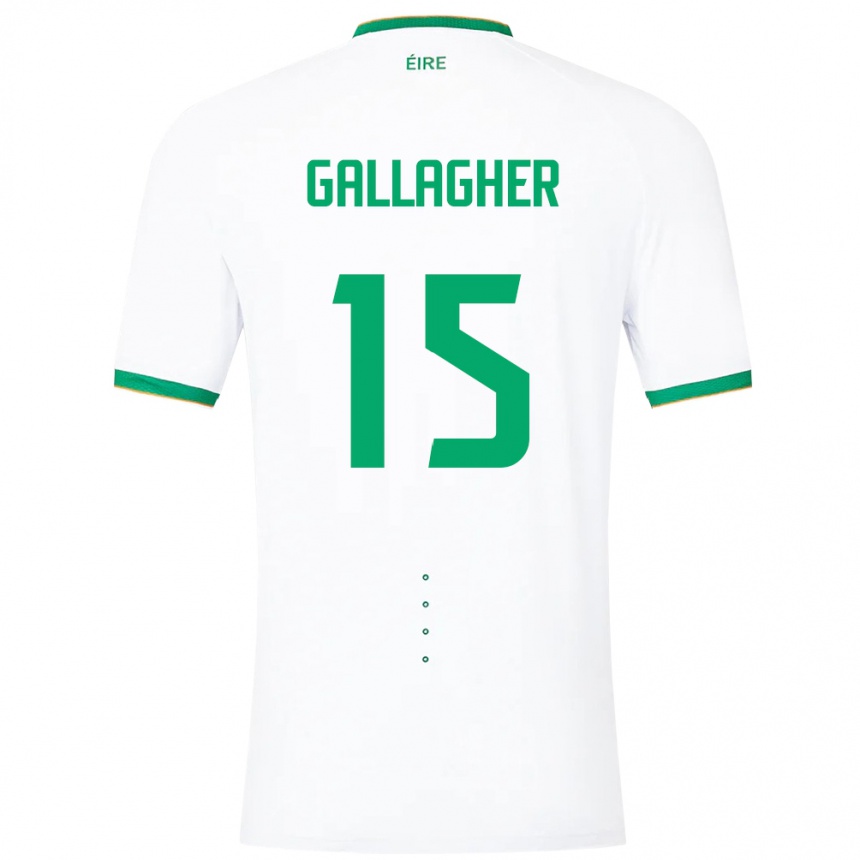 Vaikiškas Airijos Sala Oisín Gallagher #15 Baltas Išvykos Marškinėliai 24-26 T-Shirt